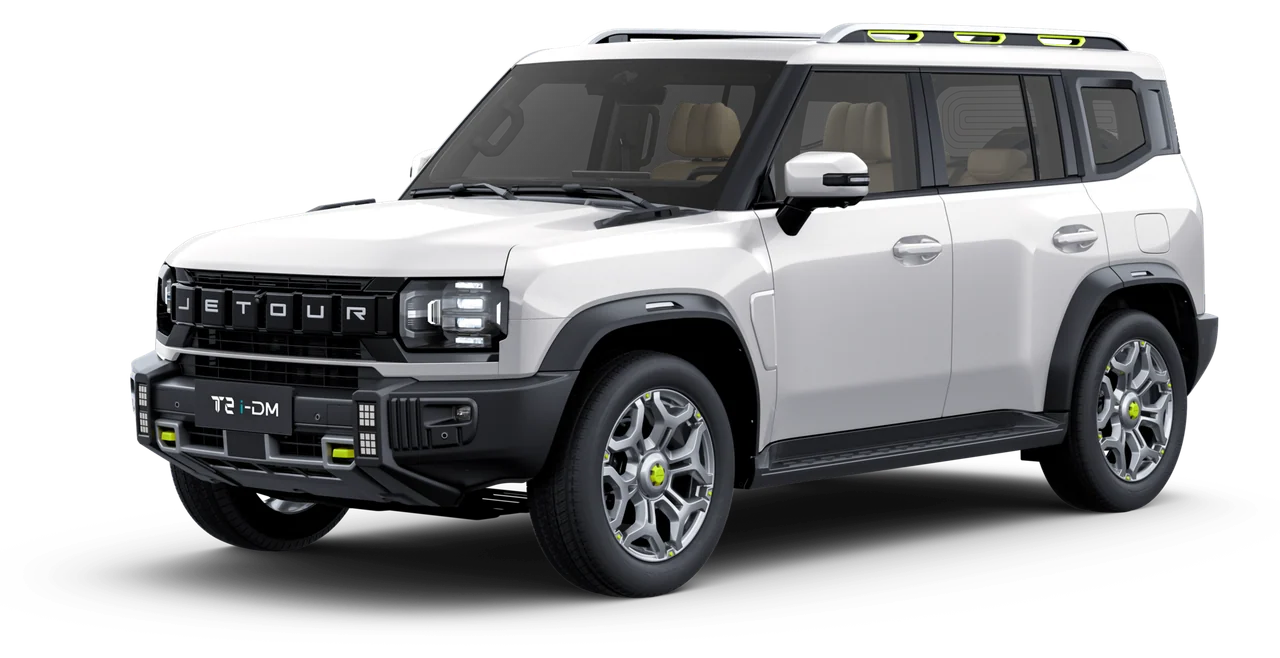 T2 i-DM in White, from the front left